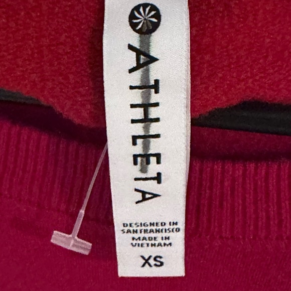 Athleta Dark Red Sweatshirt- XS - Picture 3 of 4